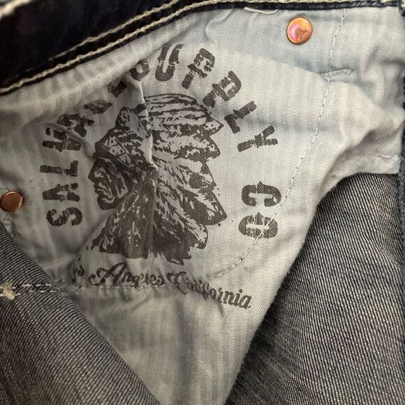 Buckle Salvage Mayhem Straight Dark Wash Buckle Denim Jean Men's Sz 32S - Picture 4 of 9